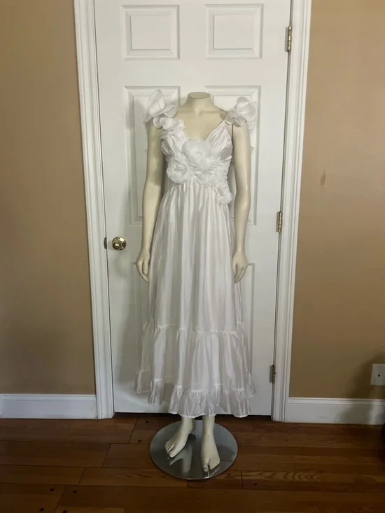 Petal & Pup White Floral-Accent Maxi Dress - Women - Picture 8 of 14